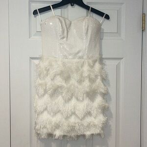 Strapless White Dress